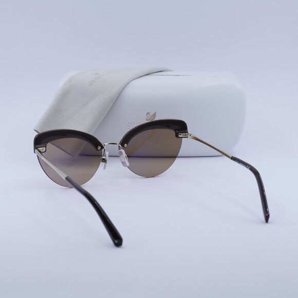 Final Price! Swarovski SK0257 32G Gold/Brown Sunglasses main image 6